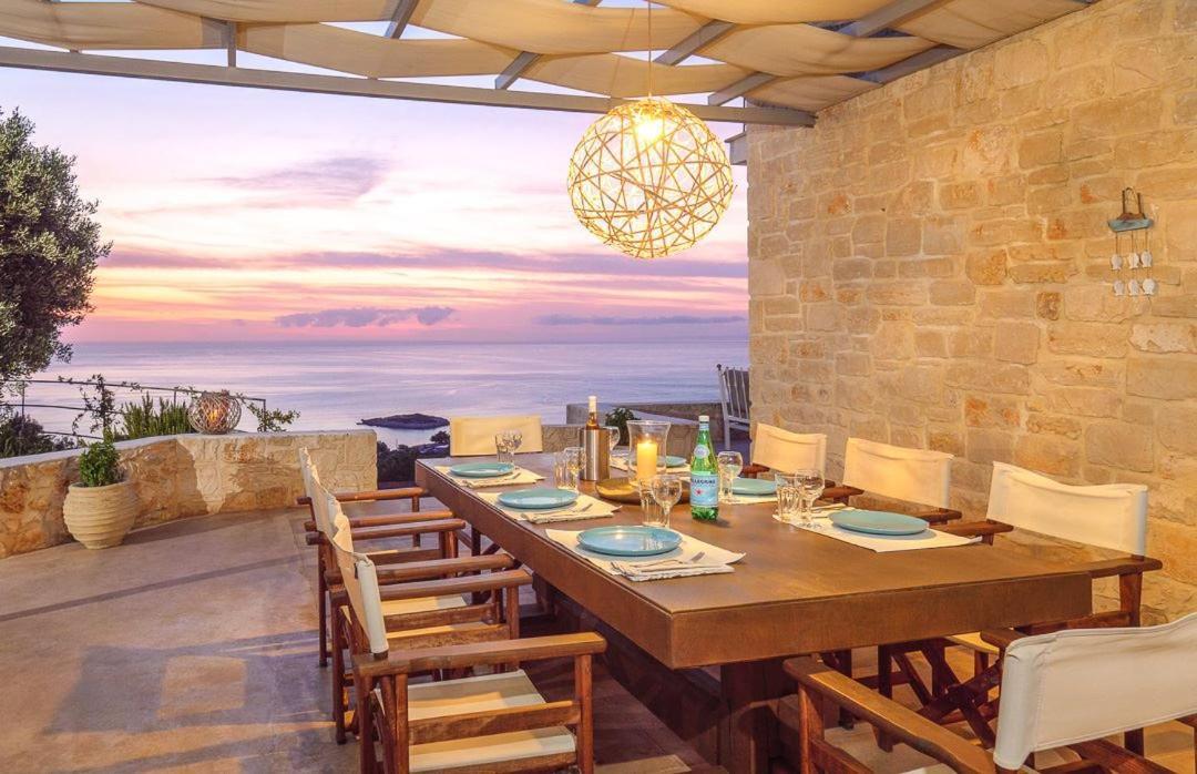 Yiameli Villas With Private Pool Skinaria Bagian luar foto