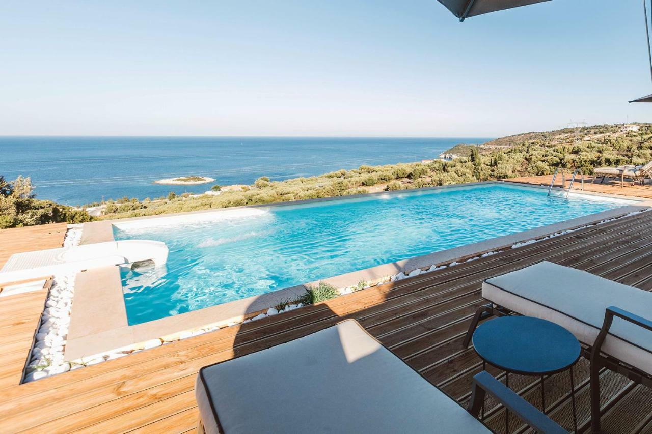 Yiameli Villas With Private Pool Skinaria Bagian luar foto